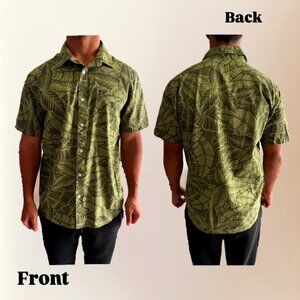 Volcom Green Button Up Size XL